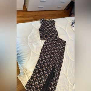 Free people top/midi skirt set